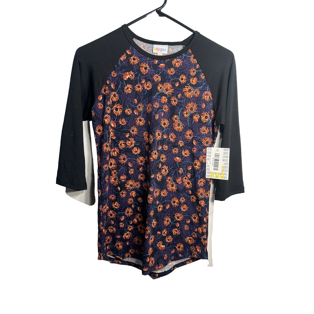 lularoe womens half sleeve floral shirt‎ size XXS